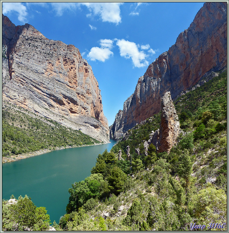 Randonnée au Congost de Mont-Rebei : la partie aval de la gorge de la rivière Noguera Ribagorçana - Aragon/Catalogne - Espagne