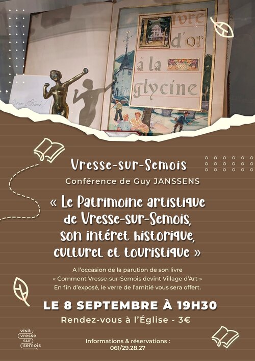 Conférence sur le patrimoine artistique de Vresse-sur-Semois