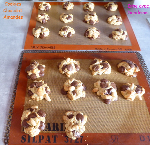 Des Cookies Chocolat Amandes