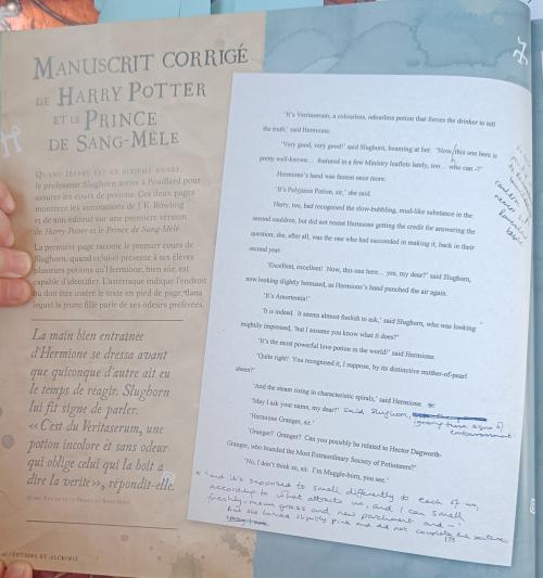 les brouillons de J K Rowling