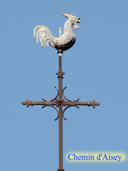 Coqs et croix de clochers dans le canton de Châtillon sur Seine