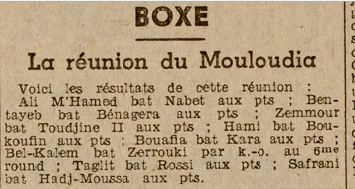 MCA Boxe organise un Gala à la Salle Padovani (Alger) 