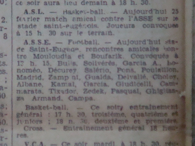 25.2.1936 amical asse-mca