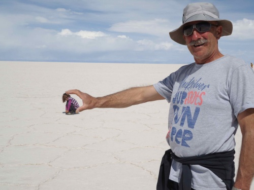 Fantaisies dans le Salar d'Uyuni