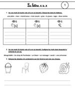 Séquence CE1 - Les valeurs de la lettre "s"