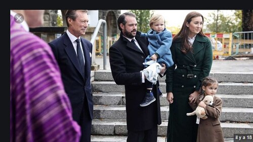 La famille grand ducale à la messe des défunts