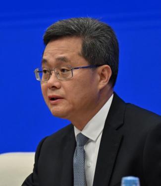 Le ministre chinois des Finances Lan Fo’an à Pékin, le 12 octobre 2024