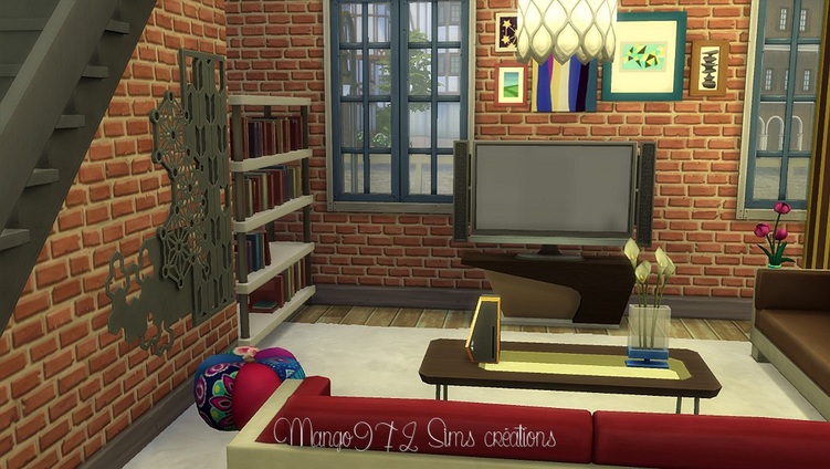 Sims 4, aménagement des Painted ladies 