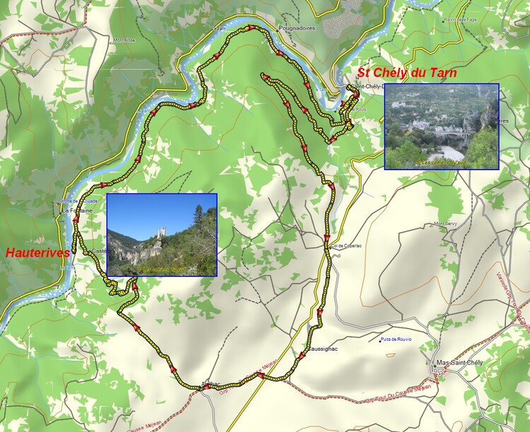 Gorges du Tarn, de St Chély à Hauterives