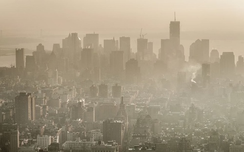 The air pollution, a big problem in this city 
