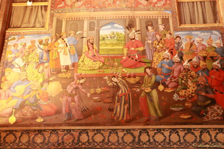Les peintures du palais des 40 colonnes Chehel Sotun, Ispahan