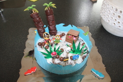 gâteau île pirate