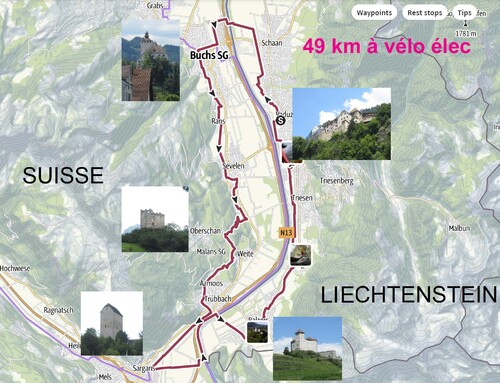 Tour cycliste des 5 châteaux au Liechtenstein