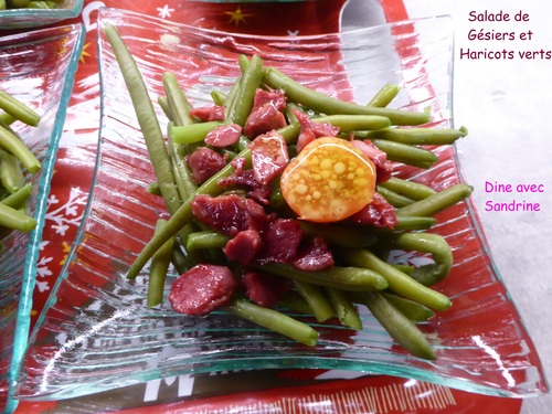 Une Salade d'Haricots verts et Gésiers