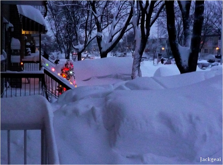 Montréal après une tempête de neige