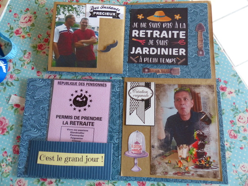 Carte-album pour retraite