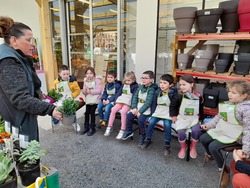 classe maternelle : visite à la jardinerie