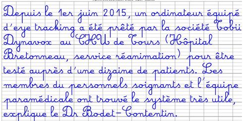 Cursivécole : Transformer un texte numérique en écriture cursive