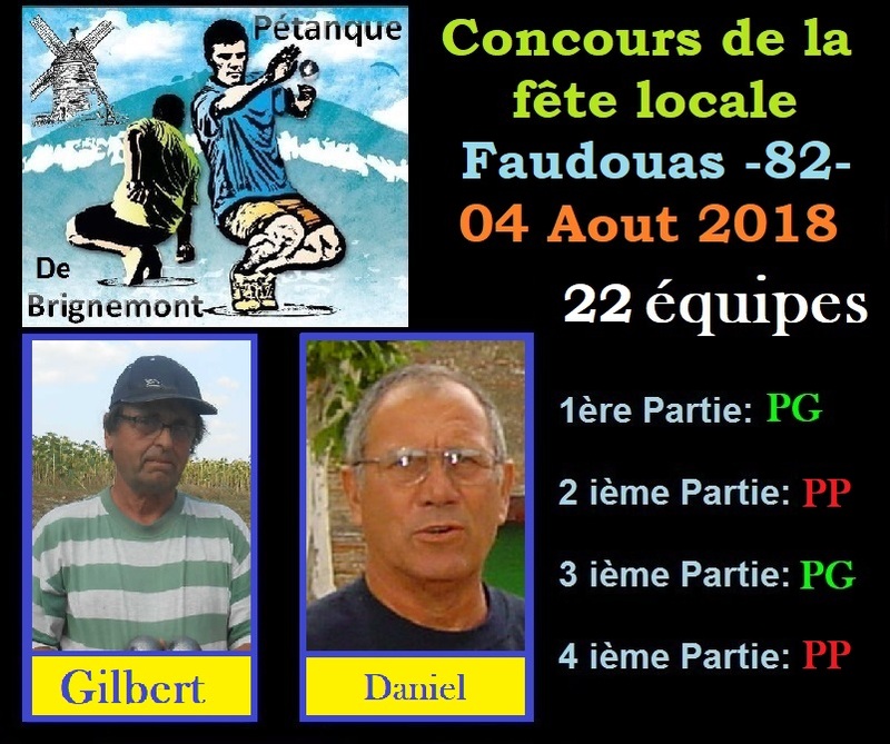 Concours de la fête locale à Faudouas -82-