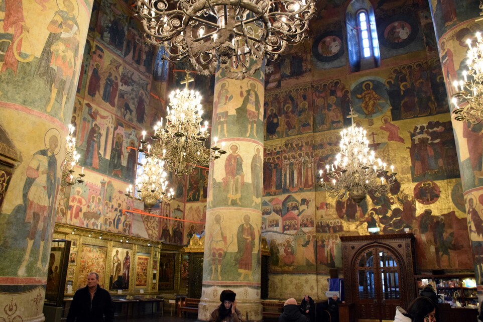Moscou - Kremlin - Cathédrale de l'Assomption - L'intérieur