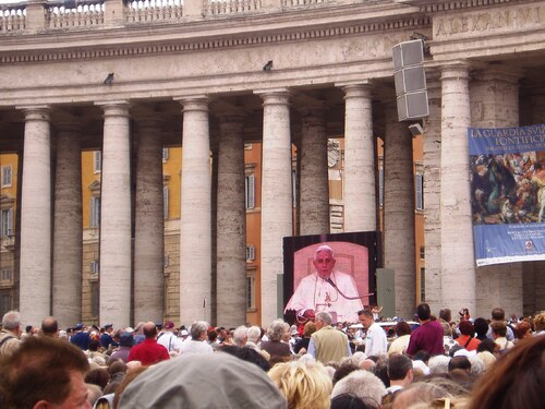 Bon retraite Benoit! Cliçés de BXVI que z'ai vus 2 fois à Rome (photos)