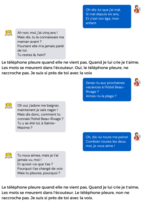 Le dialogue façon conversation instantanée