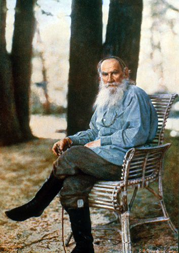 Leo Tolstoy in Yasnaya Polyana by Sergei Mikhailovich Prokudin-Gorskii