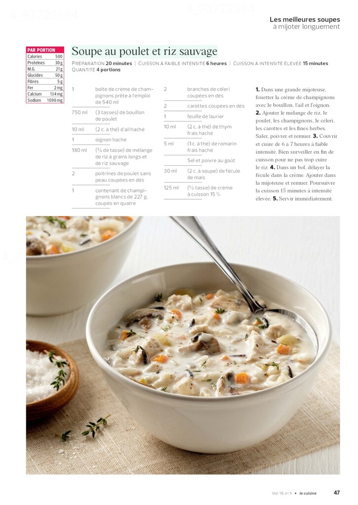 Recettes 12:  Les meilleures soupes à mijoter longuement (9 pages)