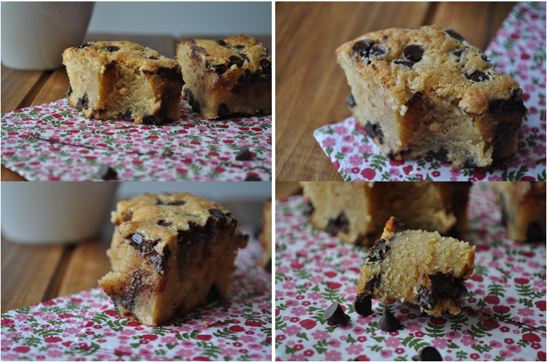 Blondie au café et aux pépites de chocolat