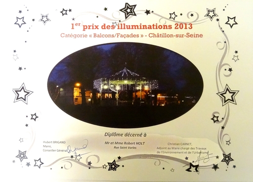 Le palmarès du concours des maisons et commerces de Châtillon sur Seine, décorés à Noël a été proclamé...