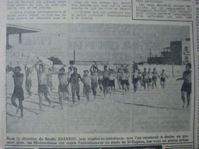 20.8.1952 Khabatou dirige les entrainements