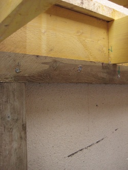 detail plancher bois
