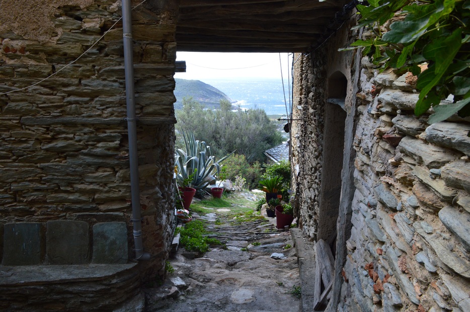 Cap Corse. Le village de Cannelle