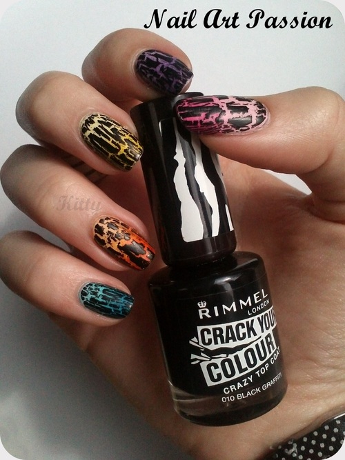 Nail art dégradé et son vernis craquelé (+swatch) ! 