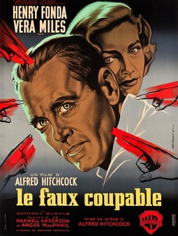 LE FAUX COUPABLE BOX OFFICE FRANCE 1957 AFFICHE DE JEAN MASCII