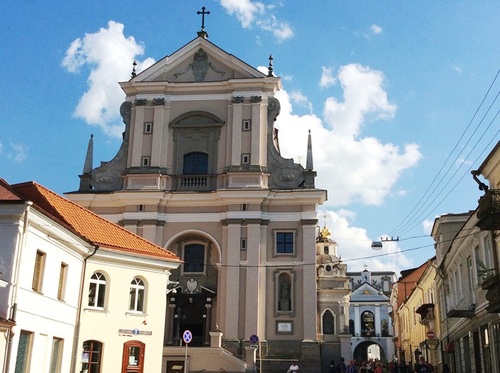 Vilnius: autour de la Porte Dorée et son icône de la Vierze Marie