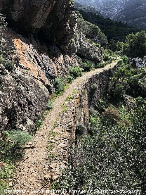 Sur le sentier du barrage de Galéria - Corse