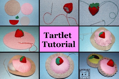 felt, tartlet, tutorial, handicraft