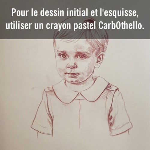 Dessin et peinture - vidéo 3392 : Comment peindre un portrait de jeune fille ou de jeune garçon ? - pastels tendres.