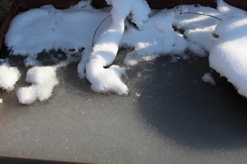 La neige sous le soleil