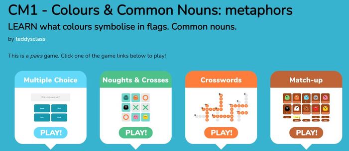 CM1/3 - Colours in flags: common nouns