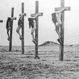 Christian Armenian women crucified in 1915