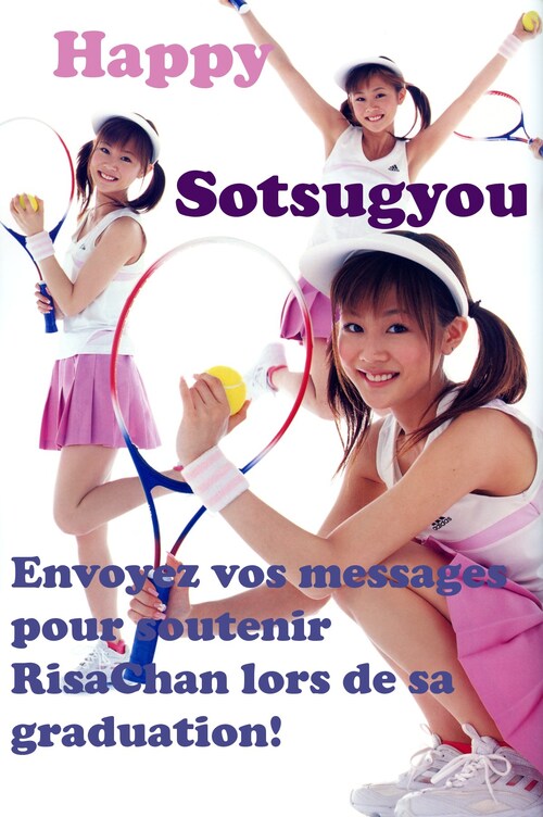 Soutenez Risa Niigaki lors de son sotsugyou!