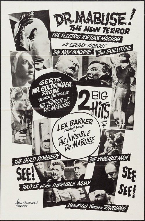 THE TERROR OF DOCTOR MABUSE box office usa1965