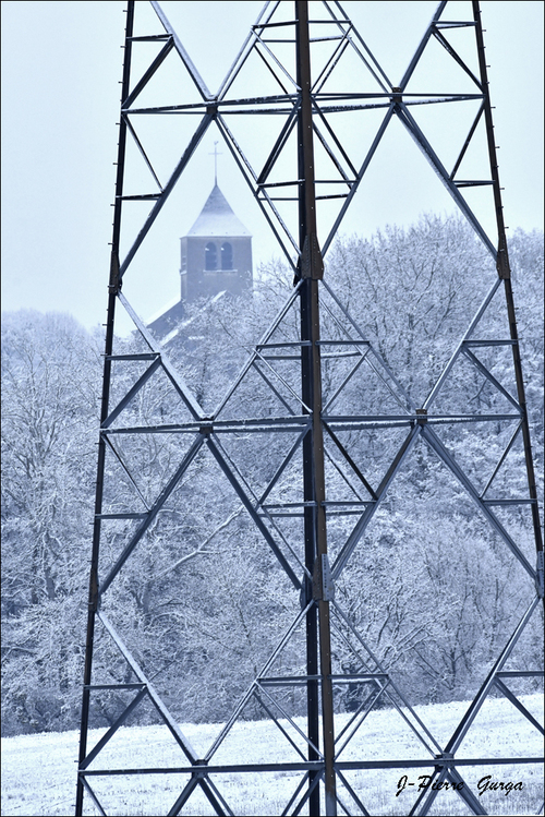 "Neige à Poinçon les Larrey" de très belles photos de Jean-Pierre Gurga