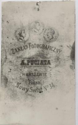 Photo de Père et Mère & le fils à Praga - verso (Archives Temple de Retinne)