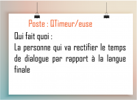 Poste au sein d'une fansub