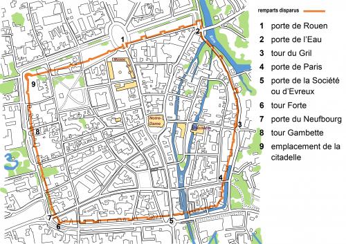 LES REMPARTS DE LOUVIERS (Eure)