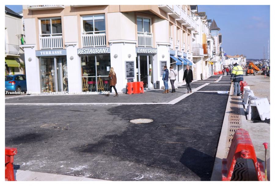 Travaux Quai Leray à Pornic Février 2013