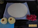 Tresse feuilletée pomme framboise